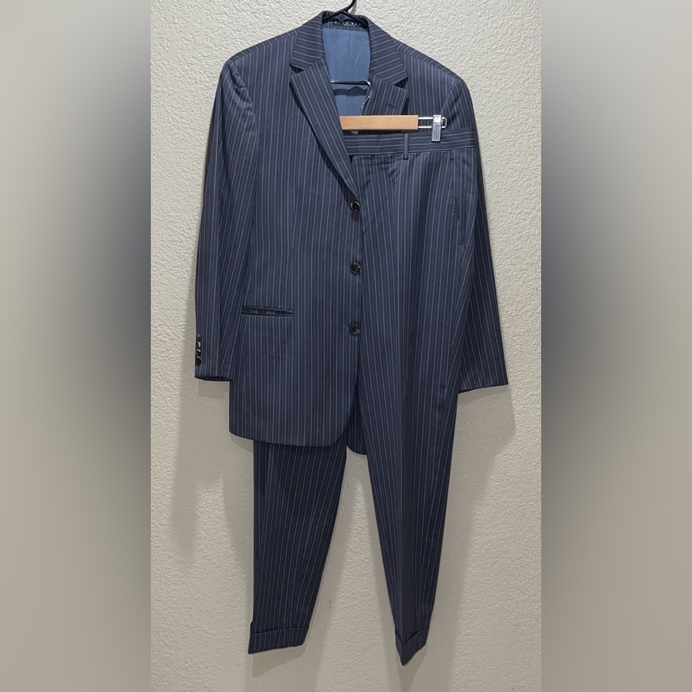 Hugo Boss Men's Navy Pinstripe Suit